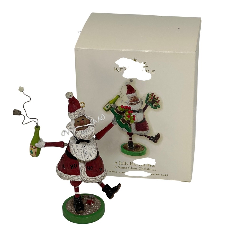 Hallmark Keepsake A Jolly Ho-Ho-Ho! Santa Claus Christmas Ornament Red Party